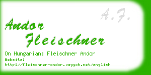 andor fleischner business card